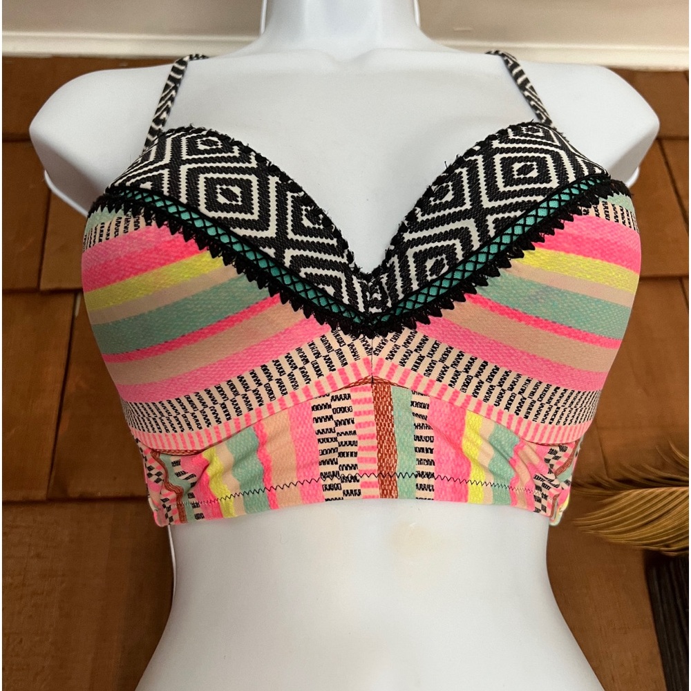Strappy Tribal Bikini Top